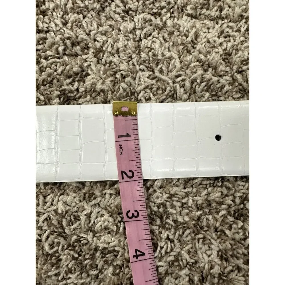 Inc International Concepts Croc-Embossed Stretch Belt With Covered Buckle, L/XL